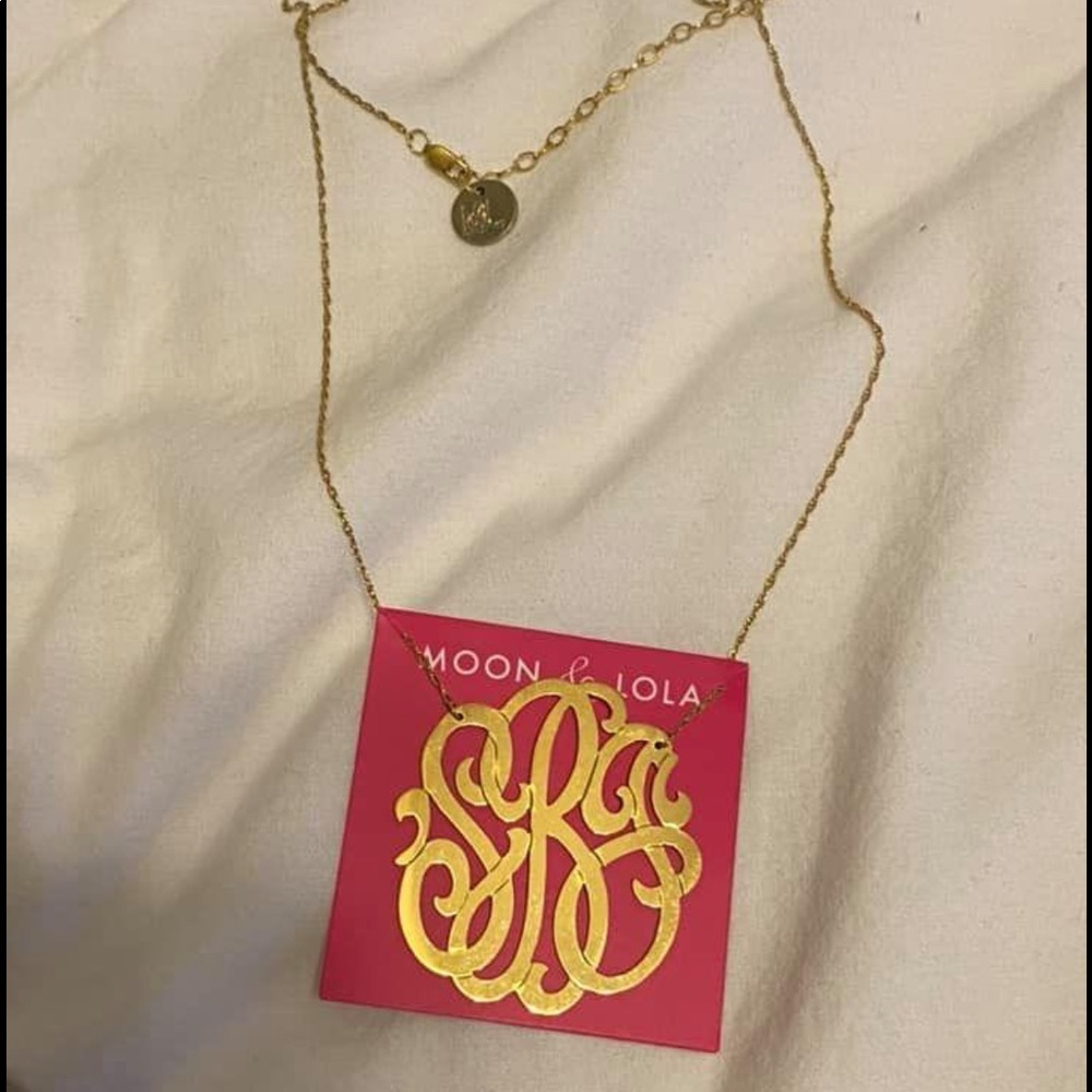 Moon & Lola Monogram Necklace - SBJ